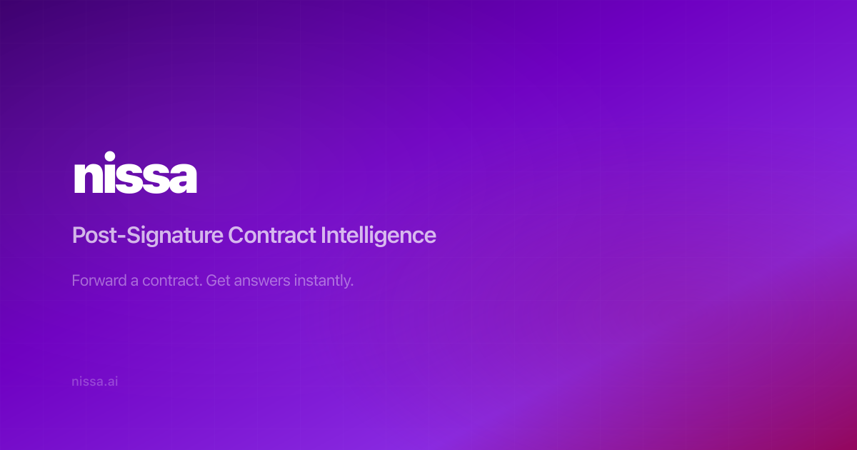 Api Nissa How AI Actually Reads a Contract — Nissa Blog